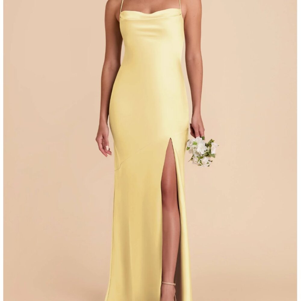 Birdy Grey Yellow Satin Dress